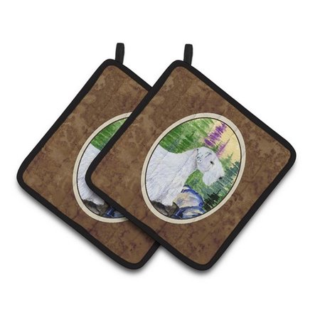 CAROLINES TREASURES Sealyham Terrier Pair of Pot Holders, 7.5 x 3 x 7.5 in. SS8104PTHD